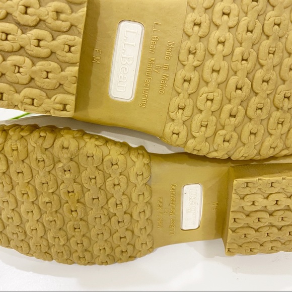 L.L. BEAN Sold-Out Small Batch 6-inch Green/White Bean Boots Size 10 - Picture 9 of 10